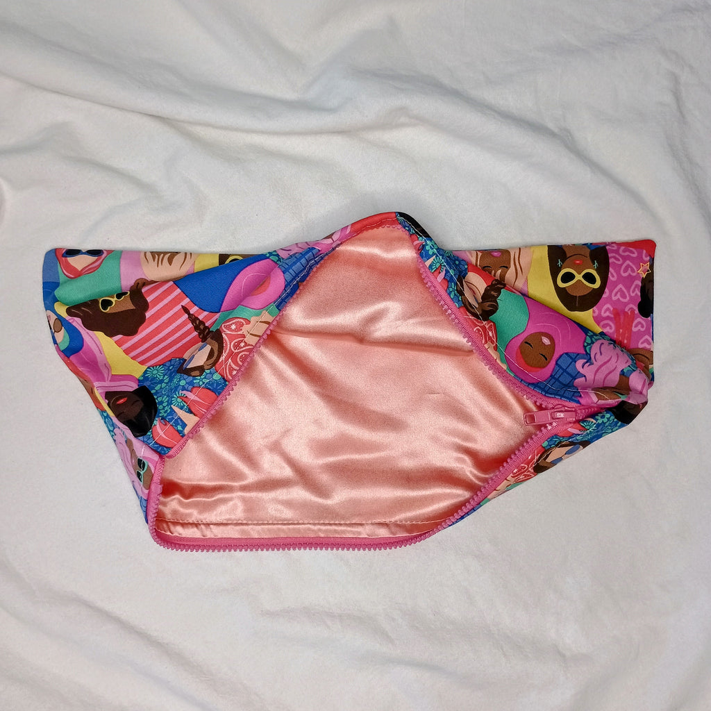 Celebrating Women Bright Magenta Chunky Zip Satin Lining