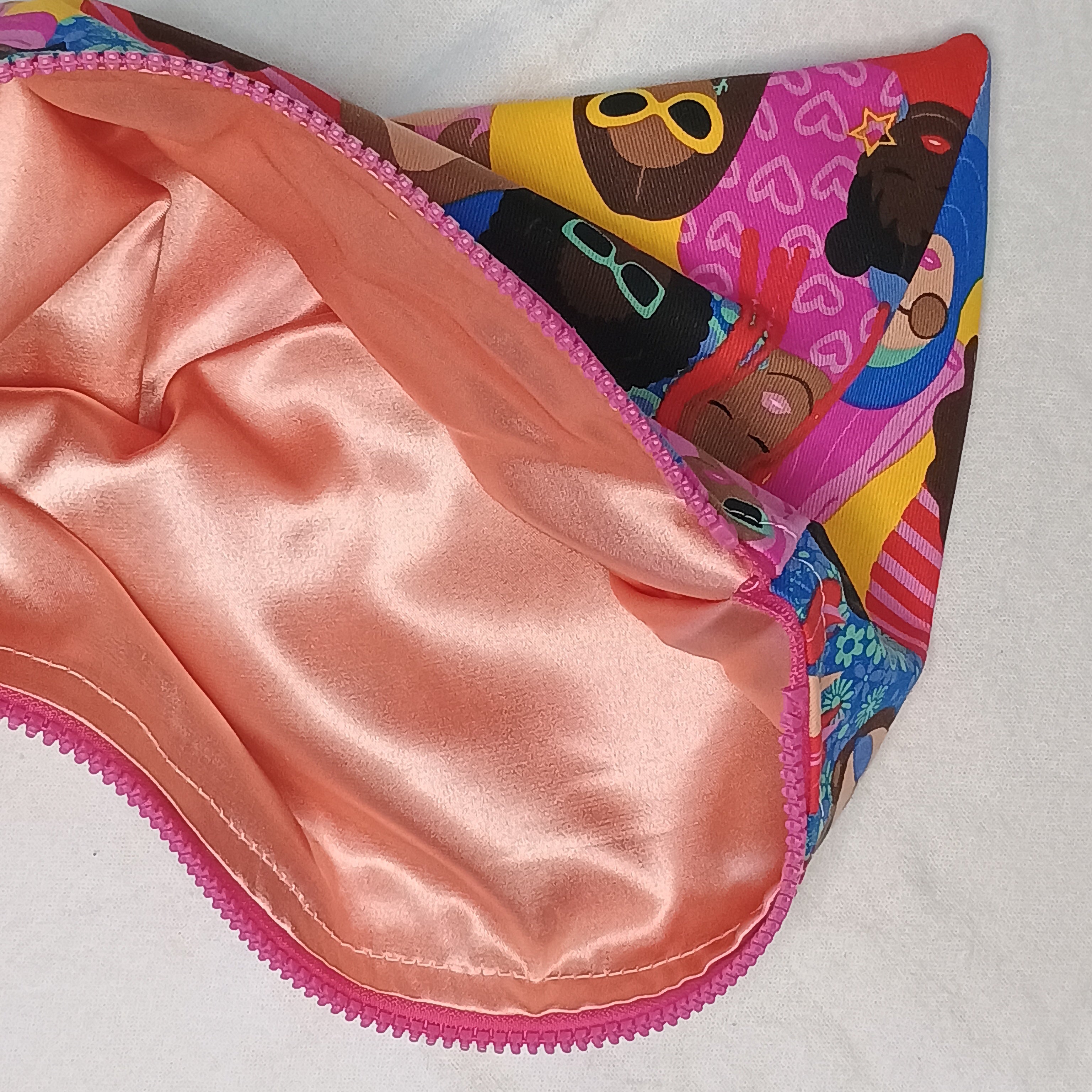 Celebrating Women Bright Magenta Chunky Zip Satin Lining