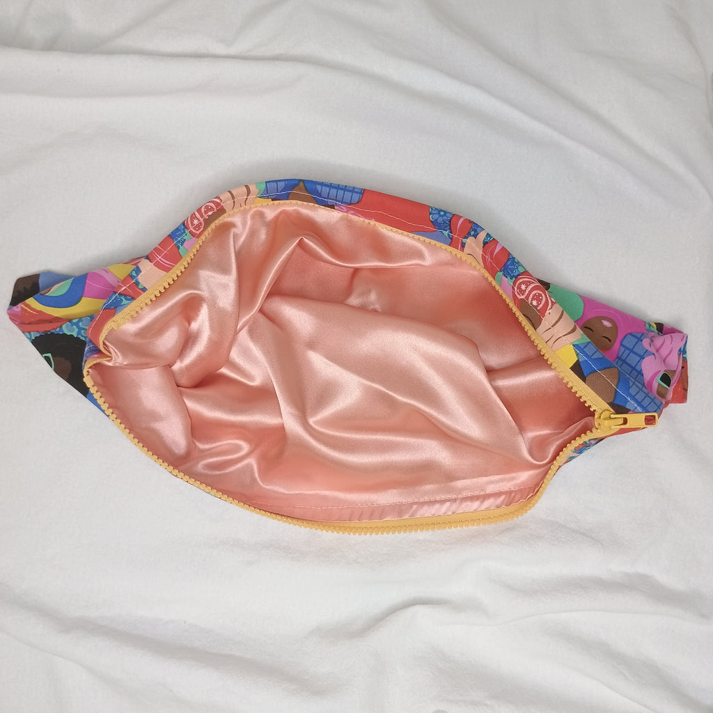 Celebrating Women Bright Yellow Chunky Zip Satin Lining