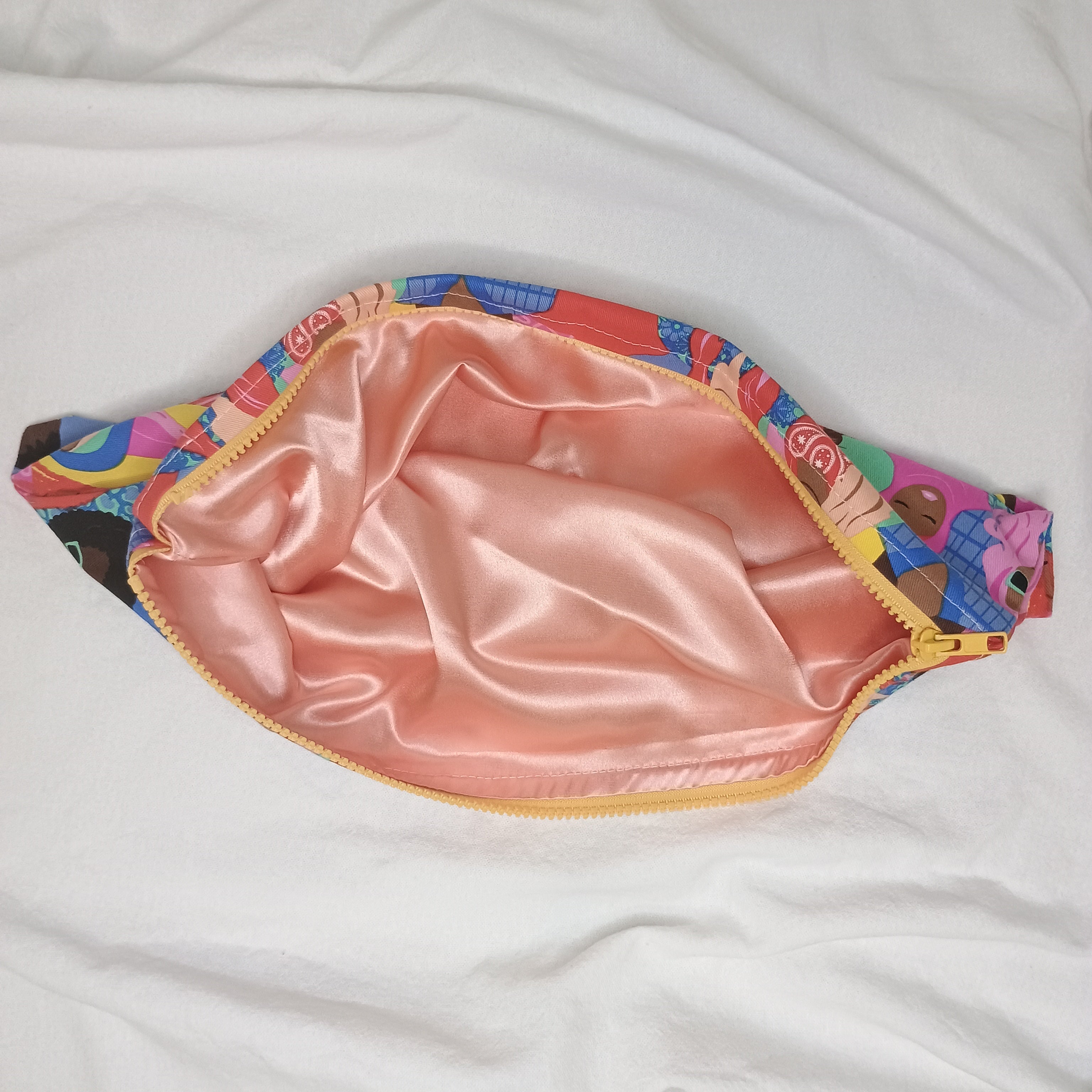 Celebrating Women Bright Yellow Chunky Zip Satin Lining
