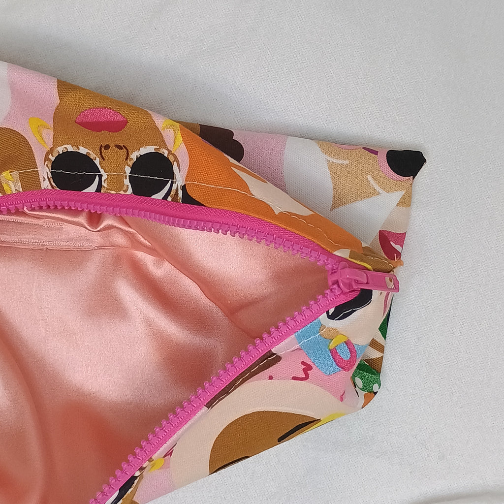 Celebrating Women Muted Magenta Chunky Zip Satin Lining