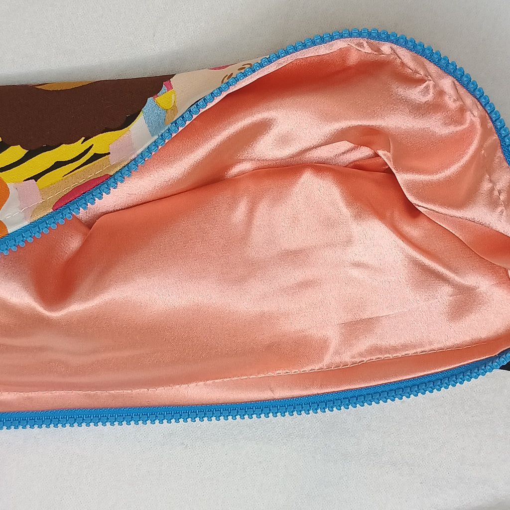 Celebrating Women Muted Blue Chunky Zip Satin Lining