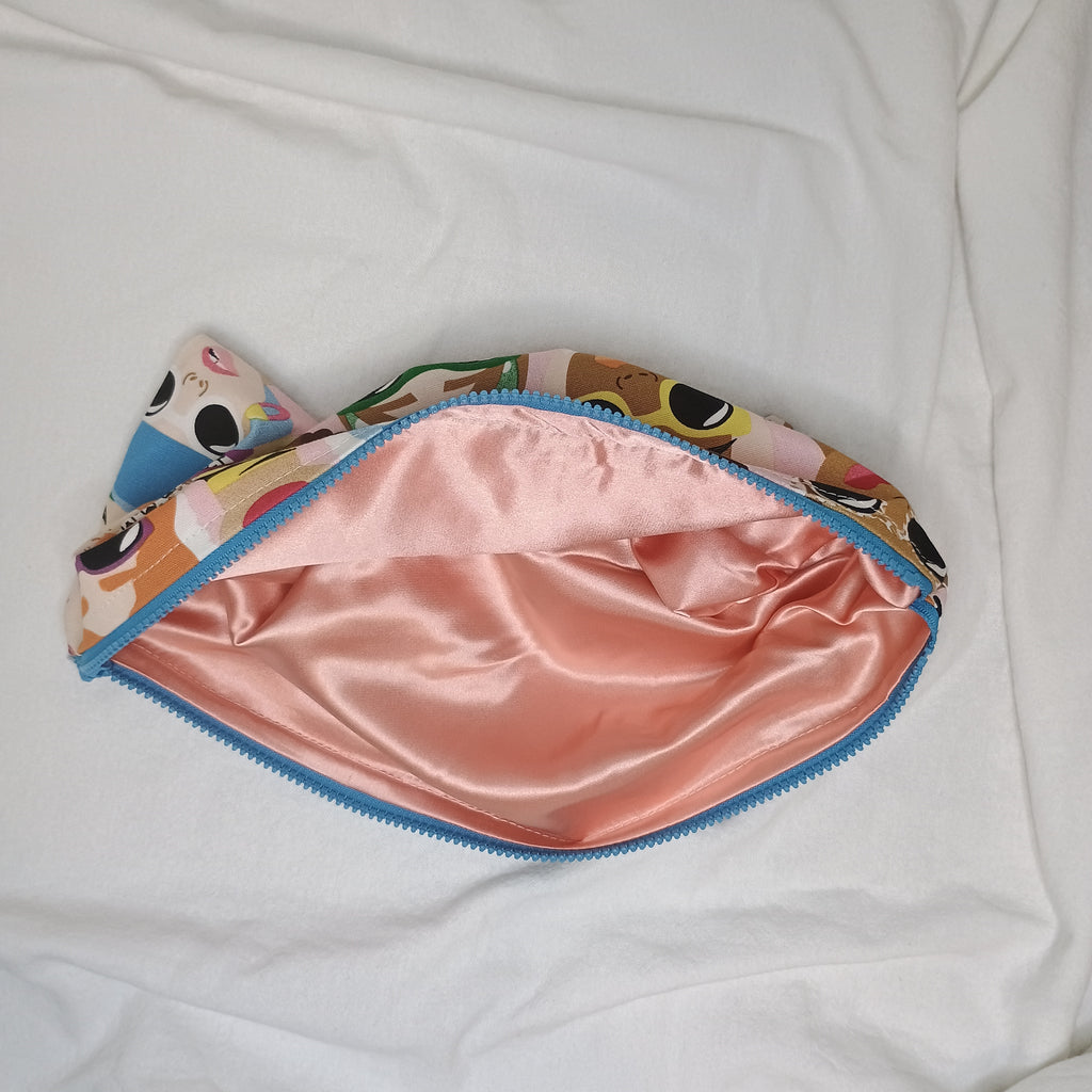 Celebrating Women Muted Blue Chunky Zip Satin Lining