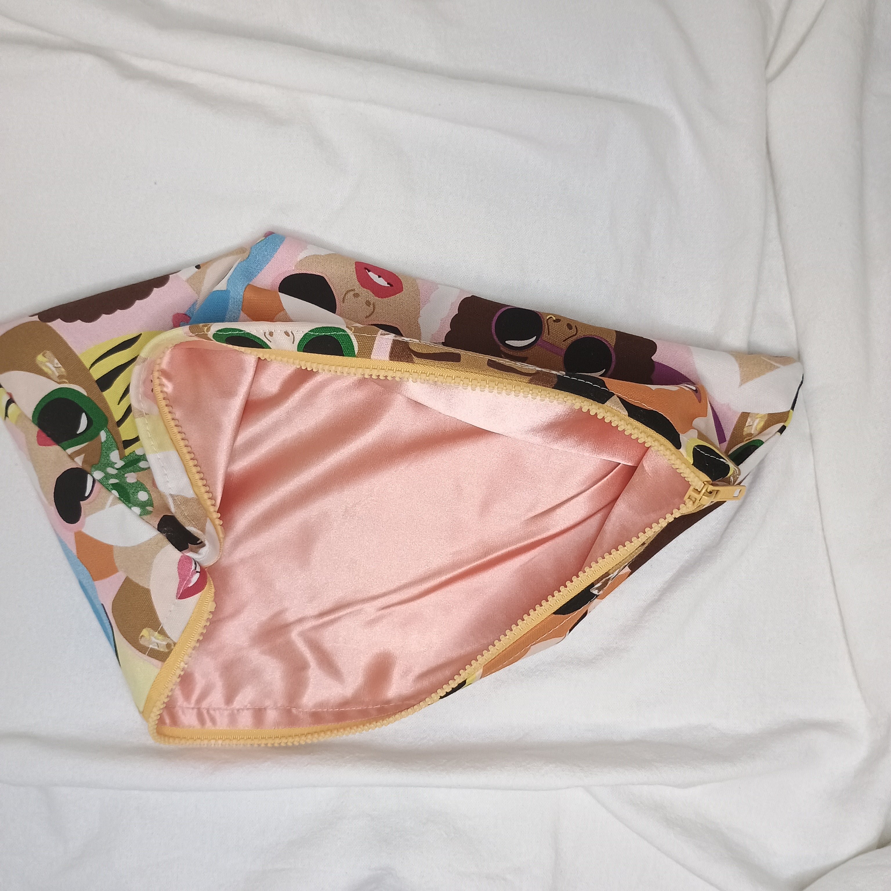 Celebrating Women Muted Yellow Chunky Zip Satin Lining