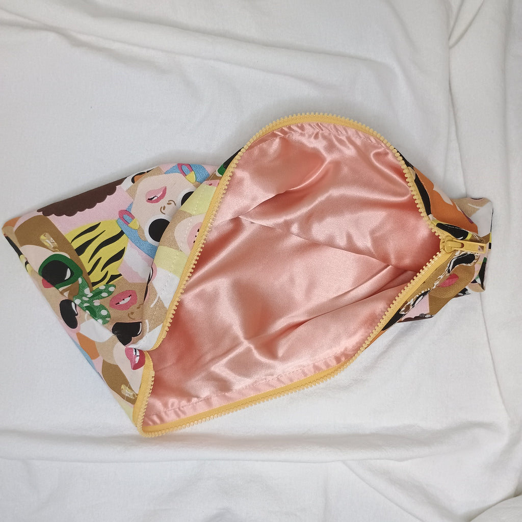 Celebrating Women Muted Yellow Chunky Zip Satin Lining