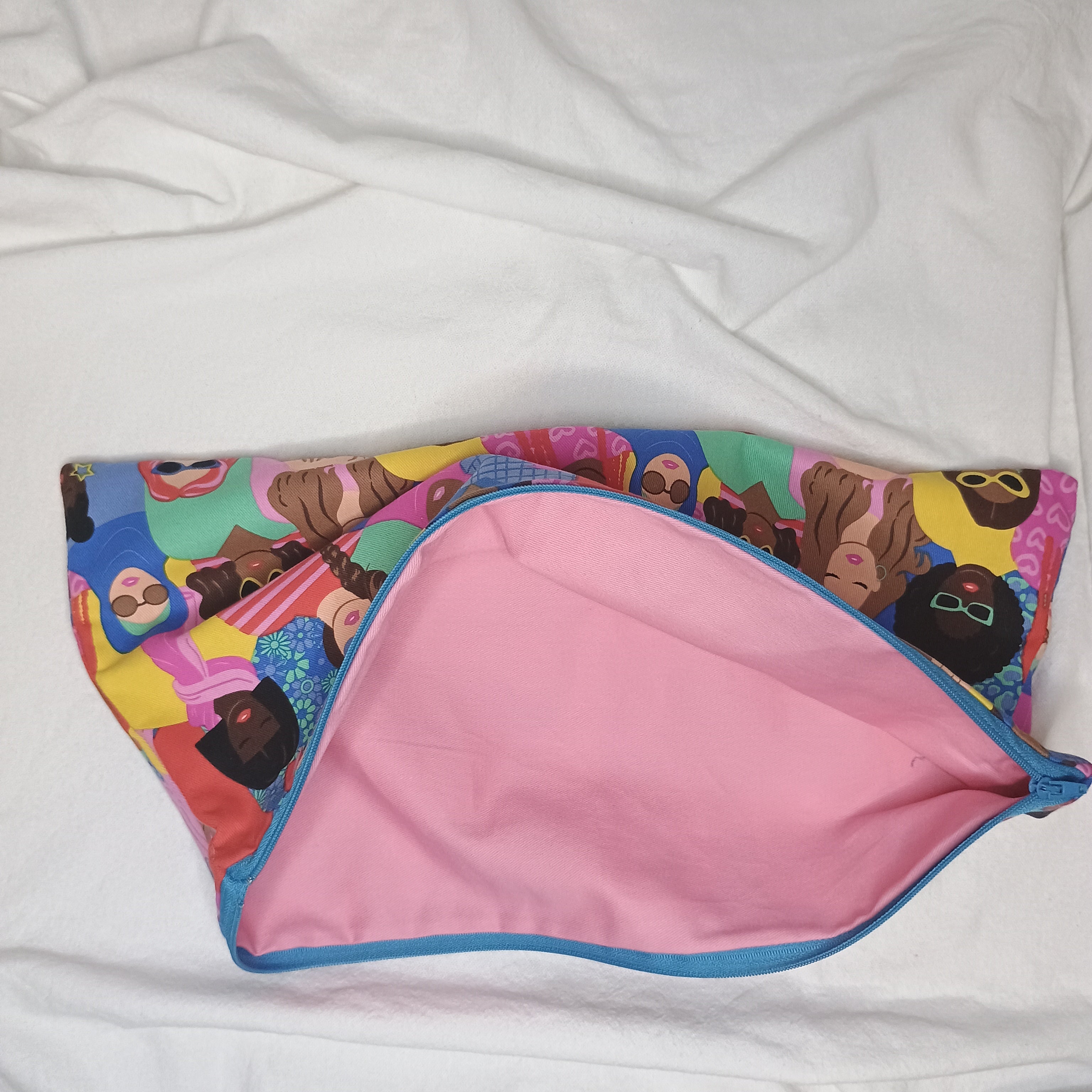 Celebrating Women Bright Blue Thin Zip Fabric Lining