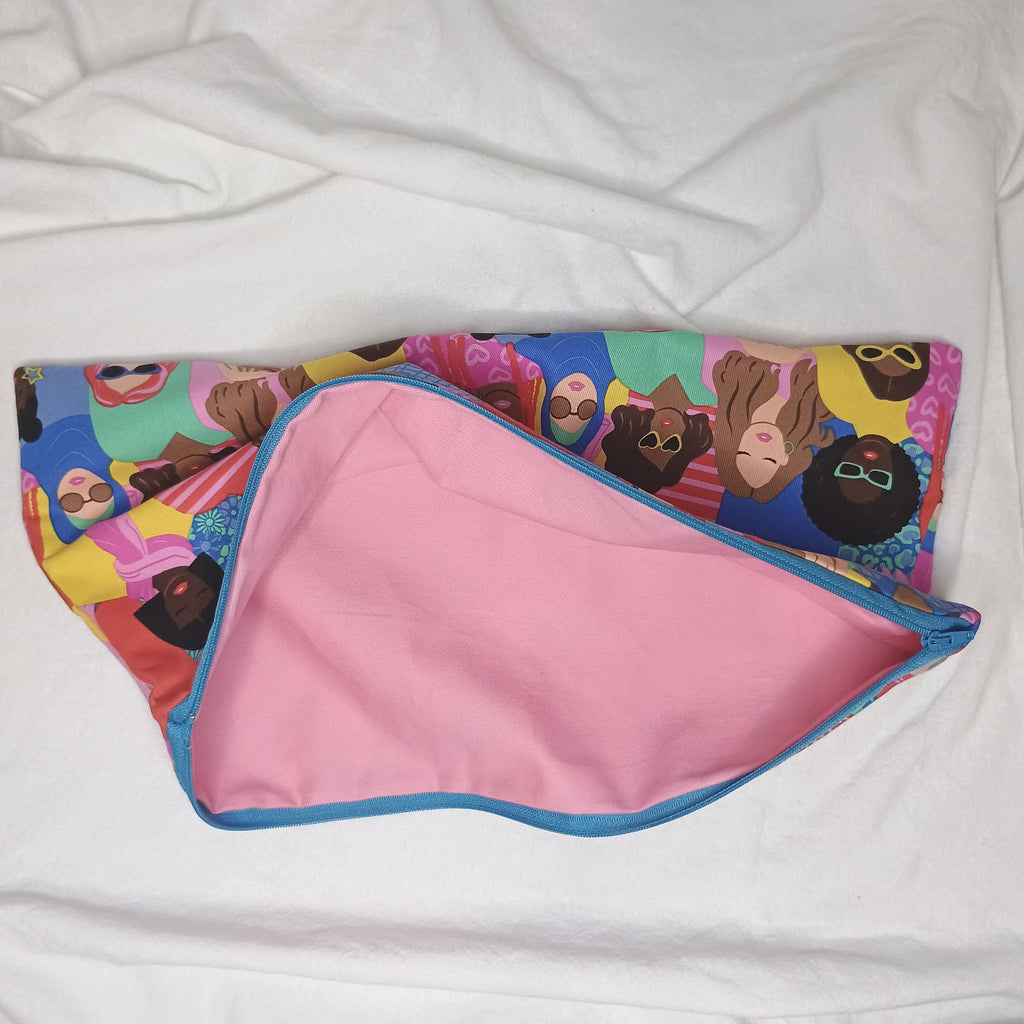 Celebrating Women Bright Blue Thin Zip Fabric Lining