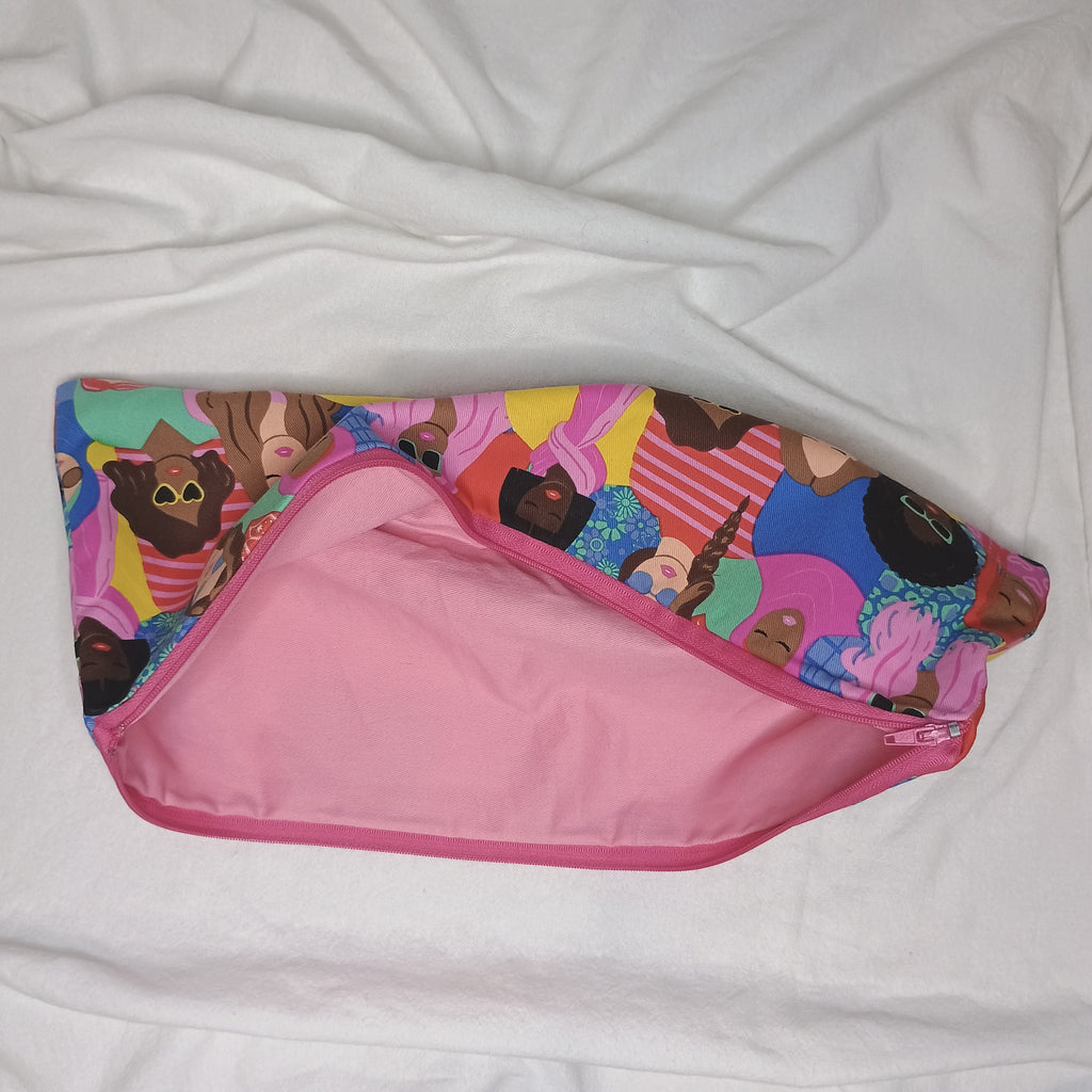 Celebrating Women Bright Magenta Pink Thin Zip Fabric Lining