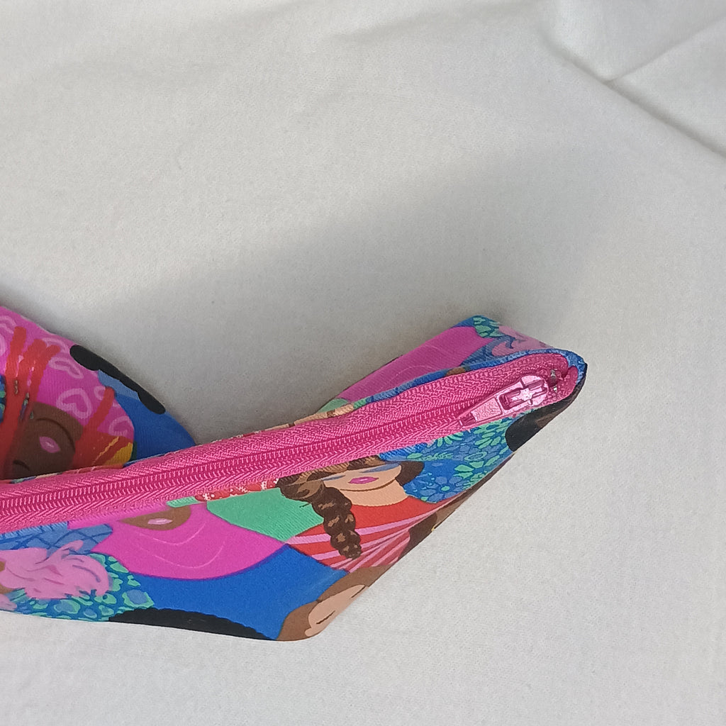 Celebrating Women Bright Magenta Pink Thin Zip Fabric Lining