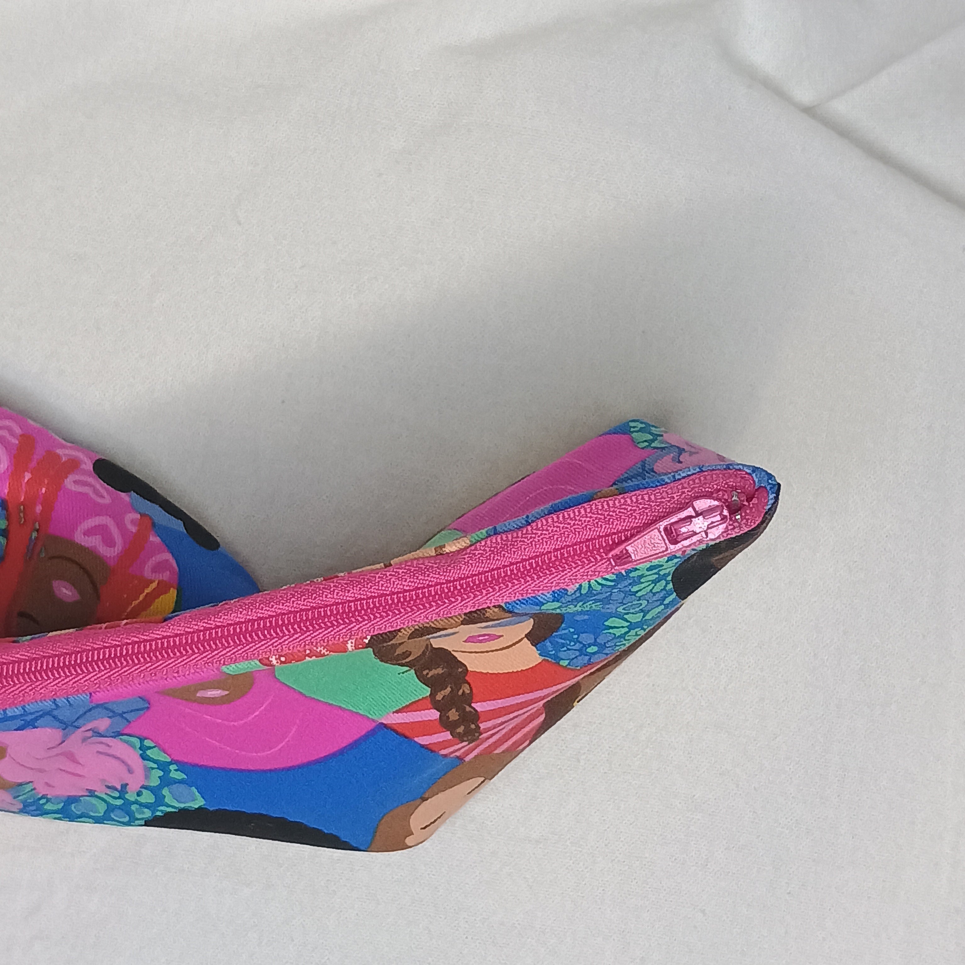Celebrating Women Bright Magenta Pink Thin Zip Fabric Lining
