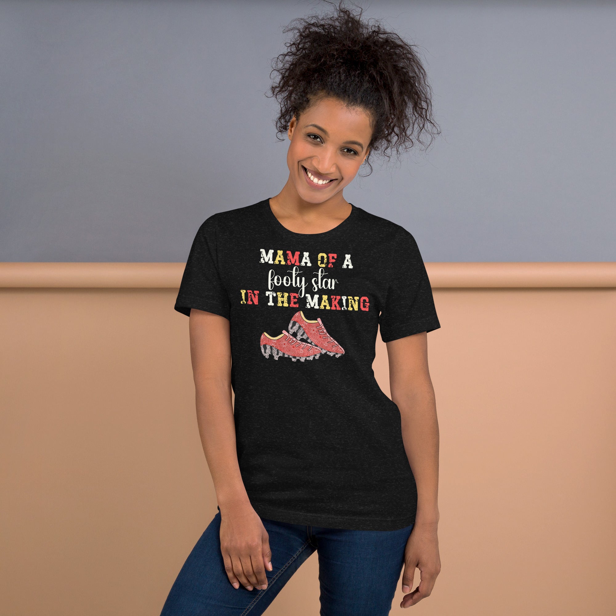 Mama of a Footy Star in the Making lightweight tee (colour)