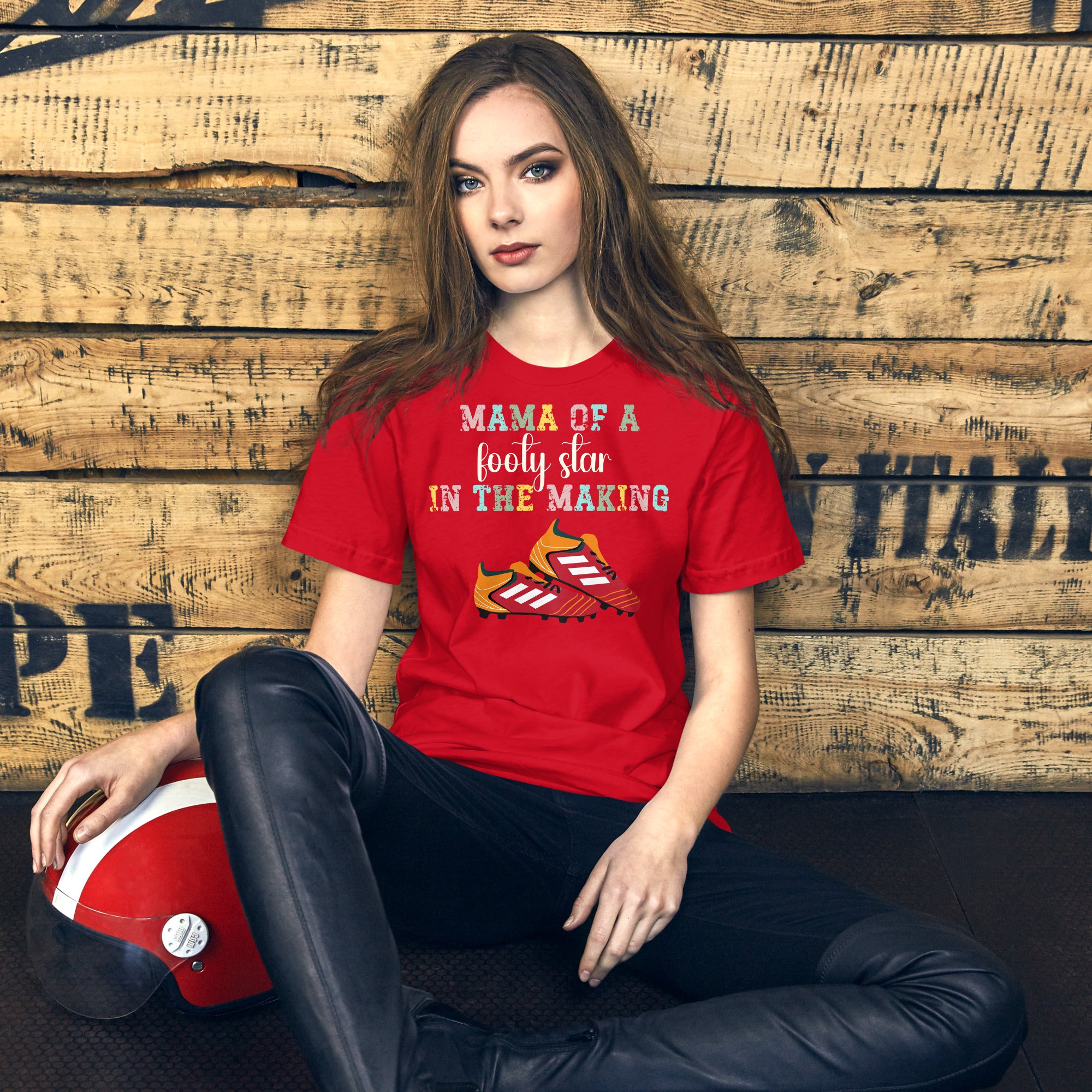 Mama of a Footy Star in the Making lightweight tee (colour)